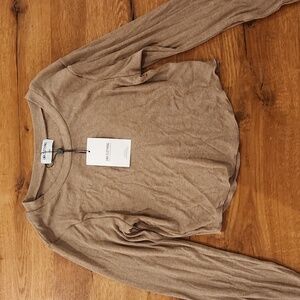 LNA long sleeve crop shirt